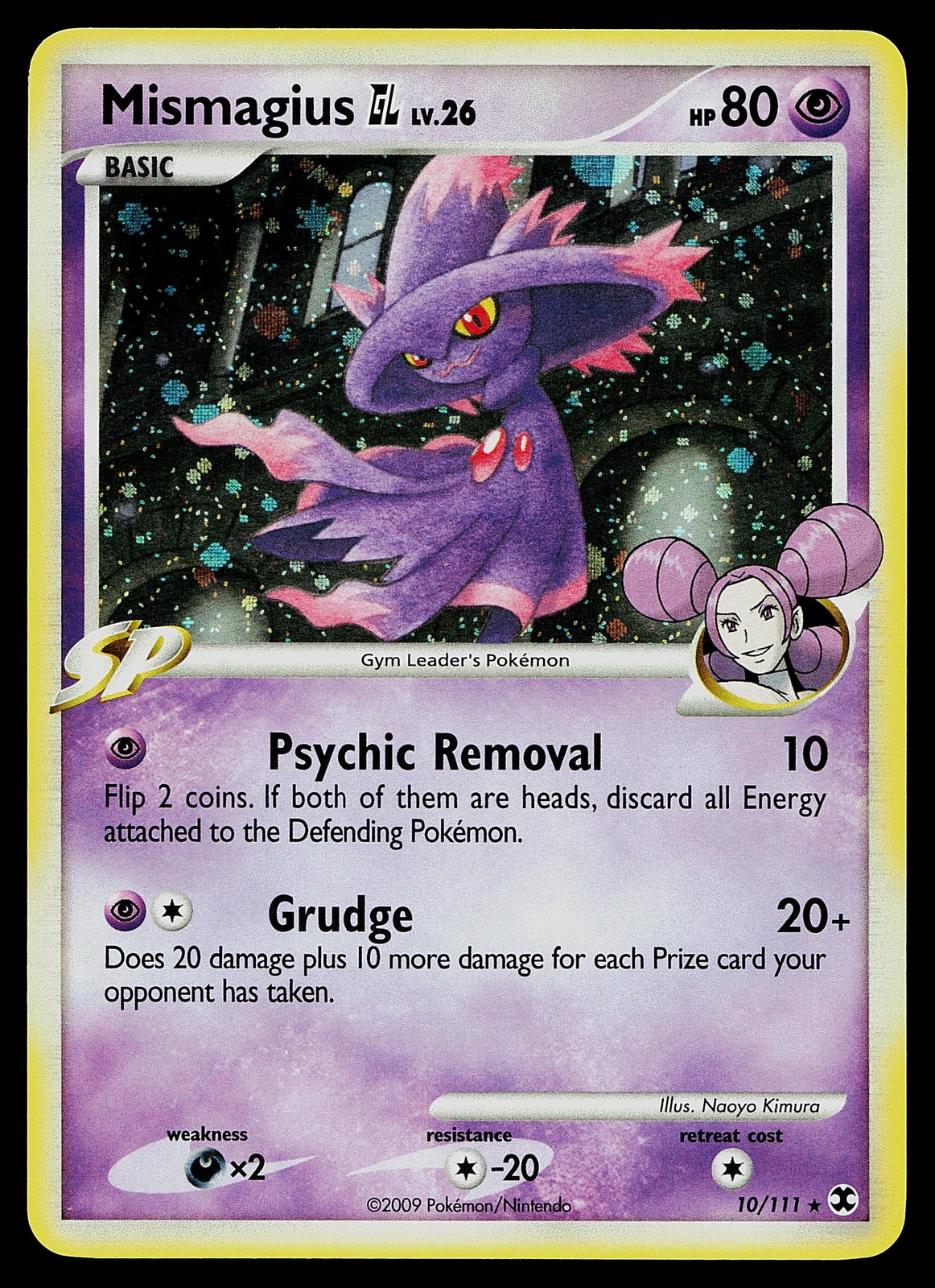 Pokemon Card - Mismagius GL Rising Rivals 10/111 Holo Rare