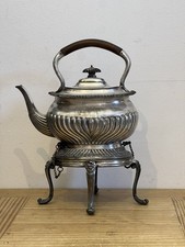 Antique Edwardian Atkin Brothers Silver Plate Kettle - Vintage Home Decor