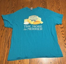 Unisex Proudly Wisconsin Cheese XL Teal Cotton T-Shirt - The More the Merrier