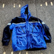 IceArmor Clam Mens Sz XL Snow Ice Fishing Coat Jacket Black Blue Parka