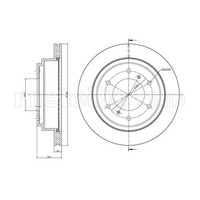 Metelli 2X Bremsscheibe Hinten Ø300 Mm BelüFtet FüR Mitsubishi Pajero IV V80