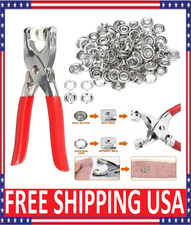 400pcs Prong Pliers Ring Press Studs Snap Popper Fasteners Sewing DIY Tool Kit