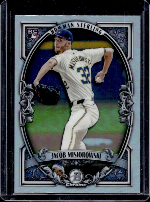 2026 Bowman Jacob Misiorowski Sterling Chrome RC Rookie #BST-13 Brewers