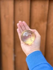Yellow Smelting Sphere, Crystal Sphere, Divination Crystal Ball, Mineral Sphere