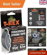 T Rex Waterproof Duct Tape - Tough Adhesive, 25mm x 9.1m for All Weather Use 0.44 per metre