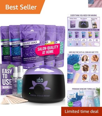 Easy-to-Use At-Home Waxing Kit for Face & Body: Hypoallergenic, Complete Set