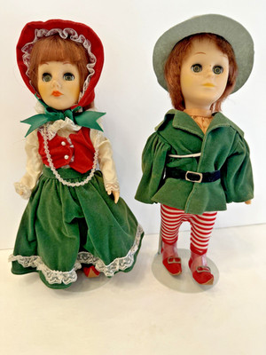 Wizard of Oz, Effanbee Story Book Collection, set of 2 Munchkin Dolls, 1988