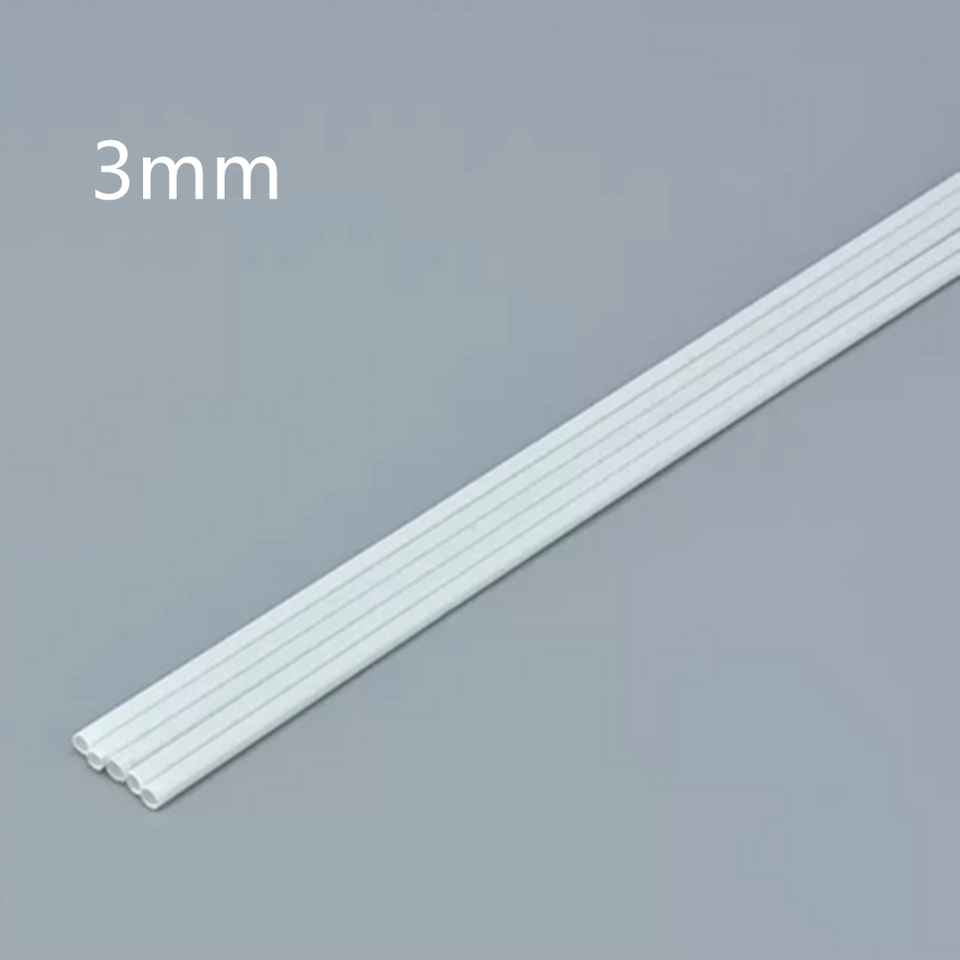 1-15mm X 250mm Solid ABS Plastic Round Rod Bar Stick White For Model