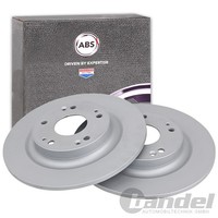 2X A.B.S. Bremsscheiben 282Mm Hinten Passend FüR Honda Civic