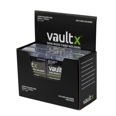 Vault X Semi-Rigid Trading Card Holders (200 Pack), Hard Sleeves for TCG and ...