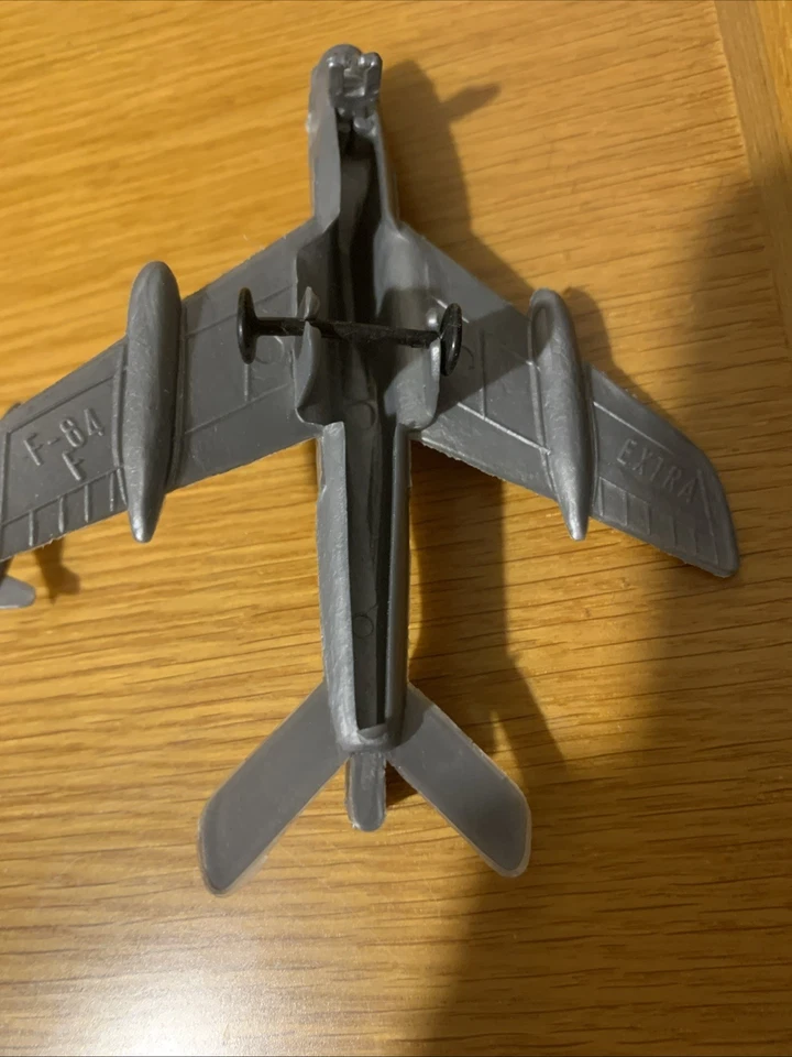 Lotto Di 6 Aerei In Plastica Vintage Anni 60, Germany - Immagine 3 di 4