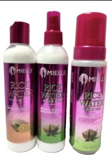 Lot Mielle Rice Water Moisturizing Milk, Braid and Scalp Moisturizer, Braid Set