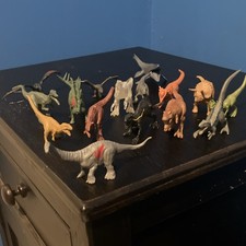 Complete set of mini dinosaurs