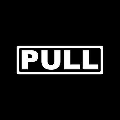 Pull Decal Sticker White Office Door Signage Die Cut Vinyl