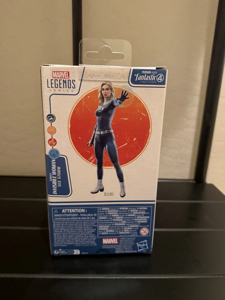 Figura de acción mujer invisible 4 primeros pasos serie Marvel Legends Fantastic Four Foto 3 de 4