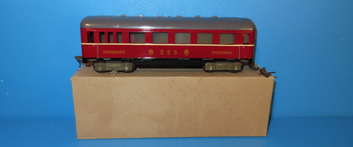 Fleischmann 411 Spur 0 Speisewagen DSG 4achs Innenbeleuchtung Top in OvP#9345 | Condition: Gebraucht