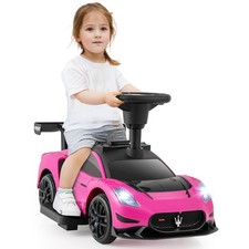 Electric Kids Ride on Push Car Maserati Licensed Foot to Floor Push Car w/Horn