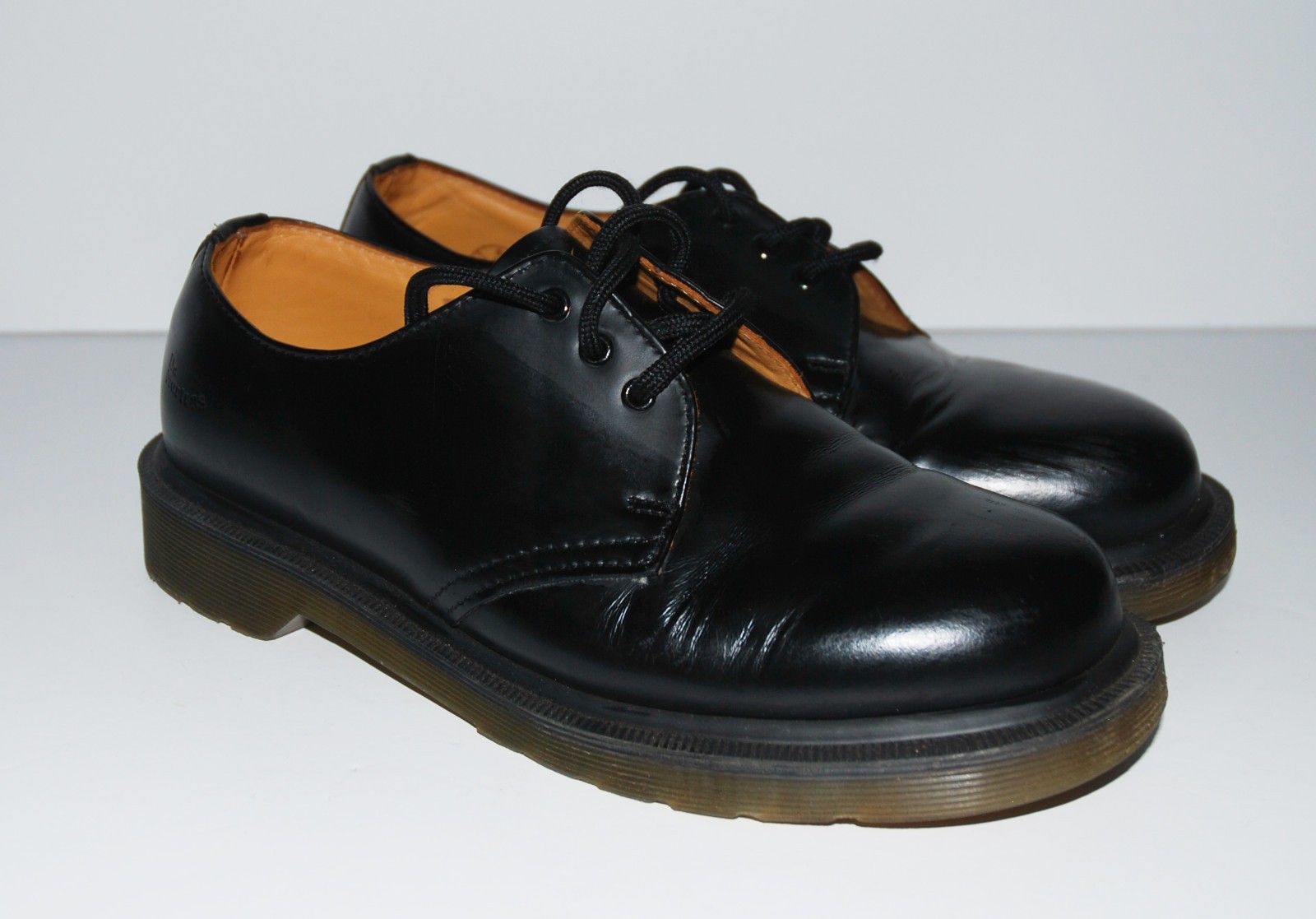 Dr Martens 1461 BEX Stud 3-Eye Leather Oxford Shoes Size UK 6  Smooth Black