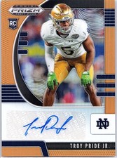 Troy Pride Jr. Panini 2020 Panini Prizm Draft Picks #/149