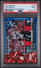 2022 PANINI MOSAIC MONTAGE BLUE MOSAIC #M16 TOM BRADY 90/99 PSA 9