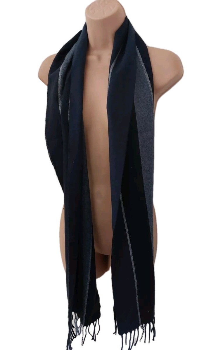 MARKS SPENCER (M&S) BLUE TARTAN SCARF NEW 70