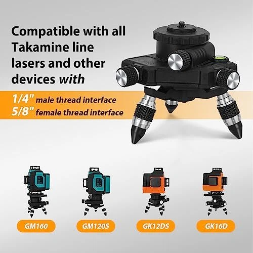 Laser Level Adapter for Laser Level and Tripod Connector, Finely Adjustable
