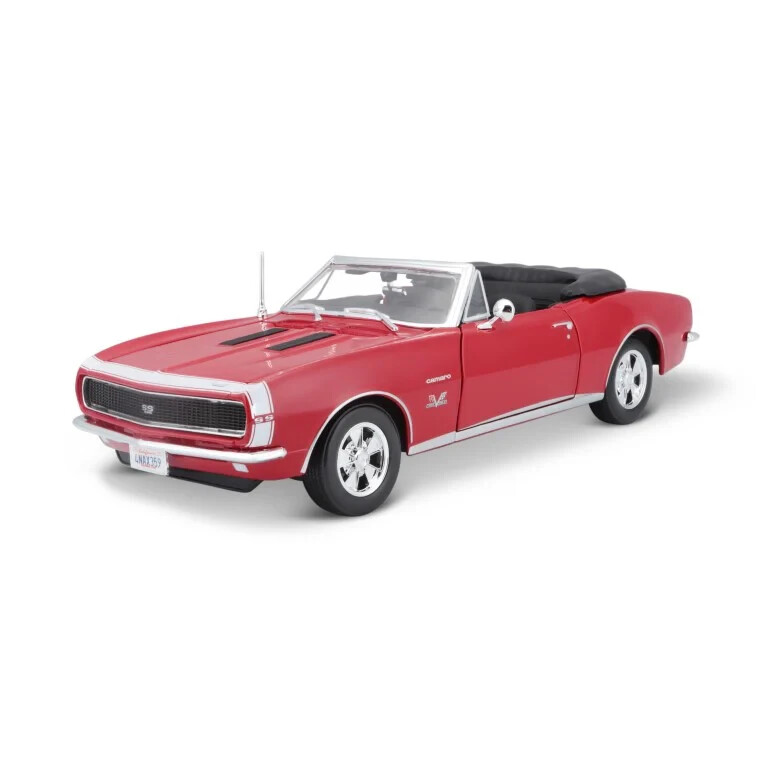1967 CHEVROLET CAMARO SS 396 CONVERTIBLE RED 1/18 DIECAST CAR BY