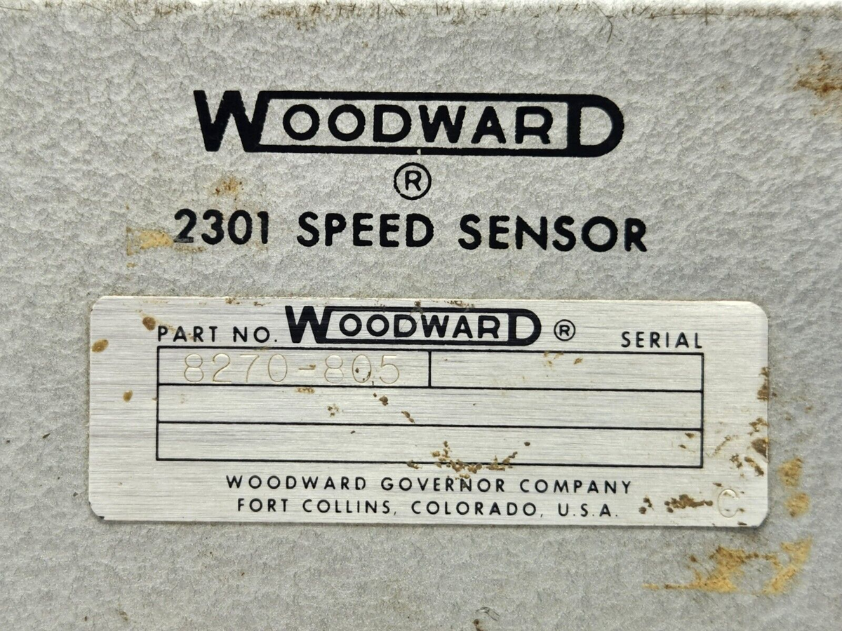WOODWARD 8270-805 SPEED SENSOR 2301 SPEED SENSOR | eBay