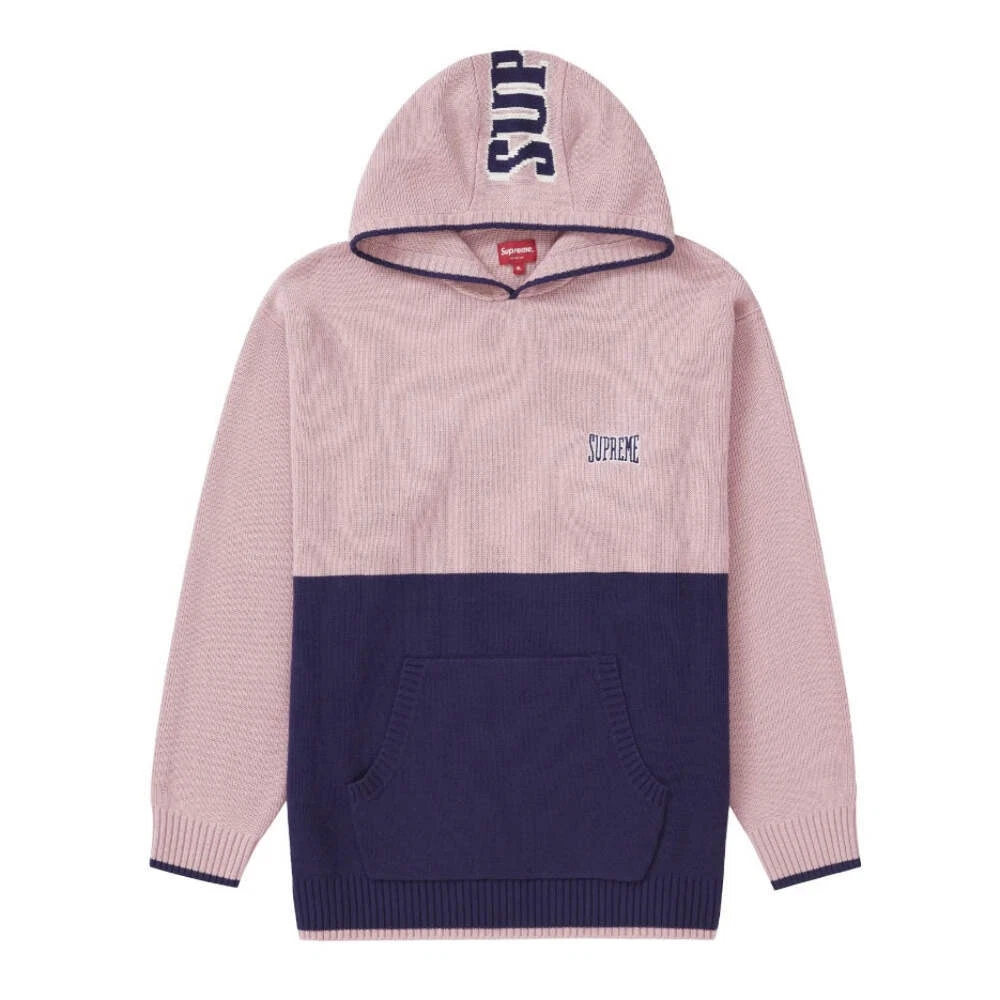 Pull à capuche Supreme 2 tons rose