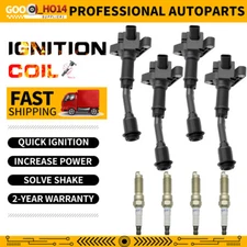 4 x Ignition Coils & 4 x Iridium Spark Plugs For Ford Escape Fusion 1.5L 2014-20
