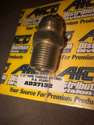 NEW AFCO 37132 TC Style Power Steering Pump Adapter Fitting, 1/2 Inch NPT / 10AN - Foto 4 di 10