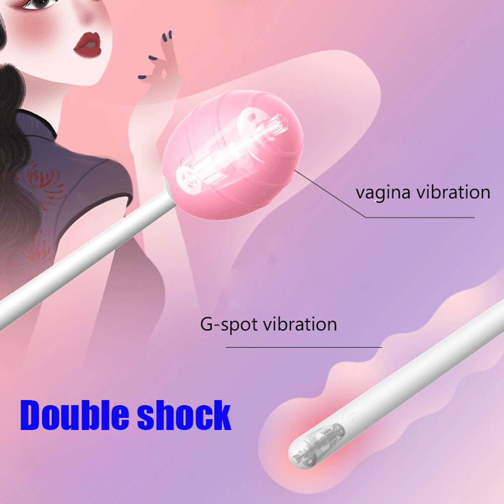 Lollipop Vibrator Rechargeable Multispeed Waterproof Female Women Body  Massager