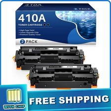 2-Pack CF410A Black Toner Cartridge For HP 410A LaserJet Pro M452dw M452nw