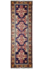 3x10' Traditional Ardebil kazak Runner #PIX-18318