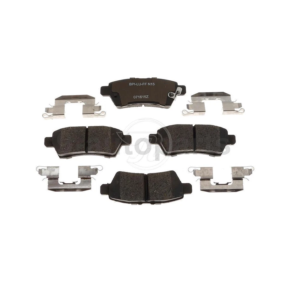Rear Disc Brake Rotors + Ceramic Brake Pads For 2005-2012 Nissan Pathfinder - Image 3 of 4