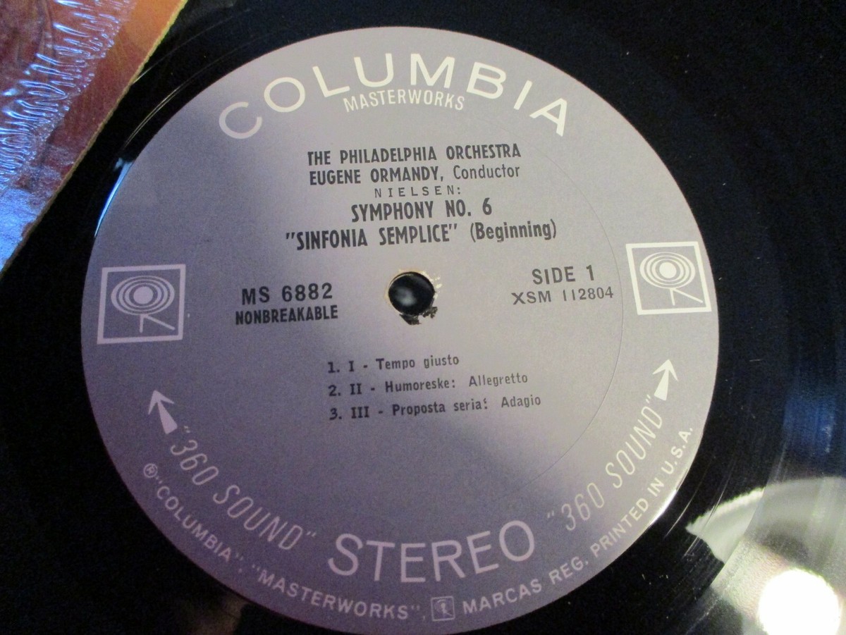 1966 EUGENE ORMANDY Nielsen Symphony No.6 Stereo LP Columbia MS