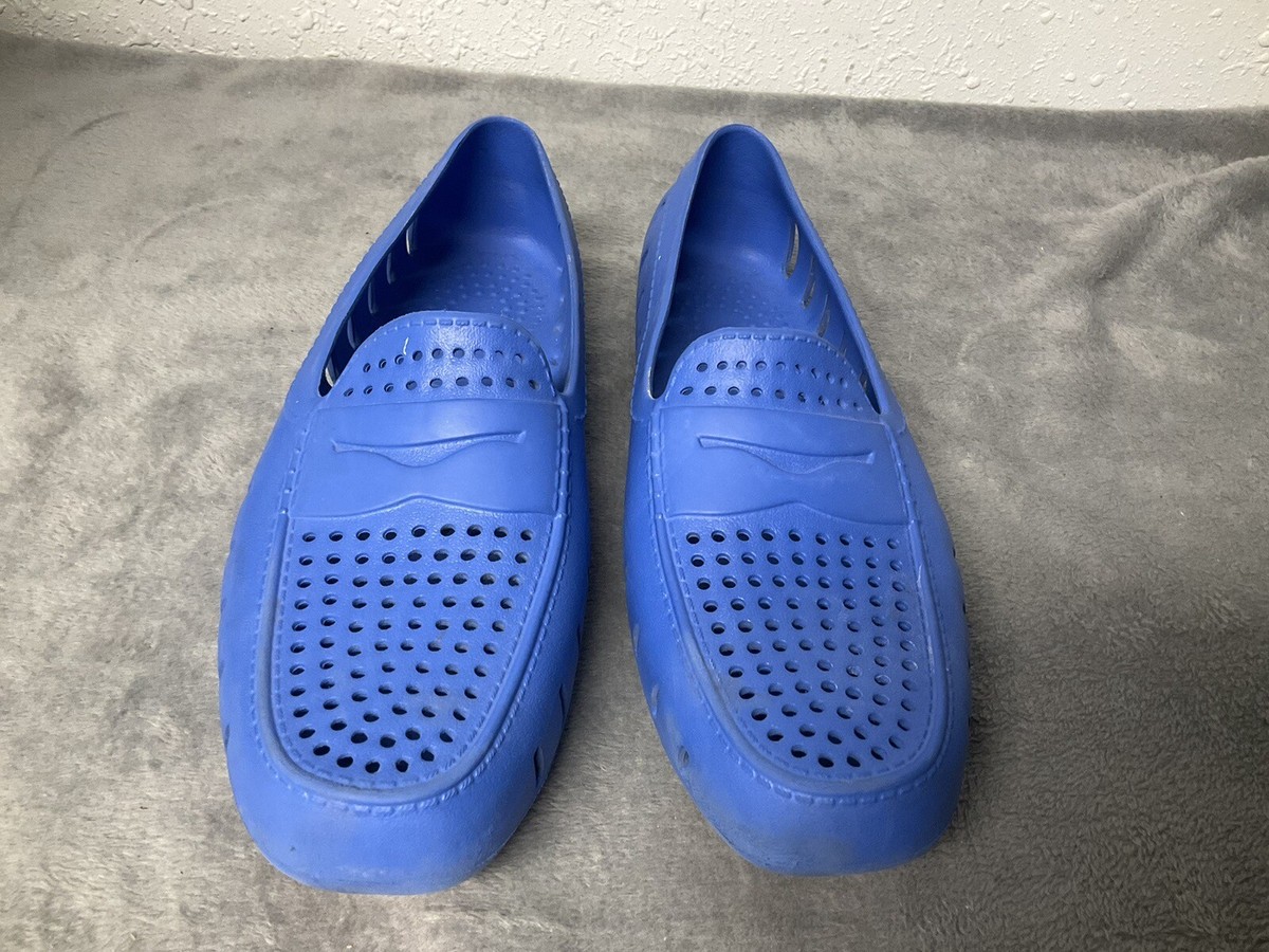 EUC Original Floafers Navy Light Blue Loafers Size 10 NAVY PEONY/BRIGHT WHITE COUNTRY CLUB – Floafers main image 4