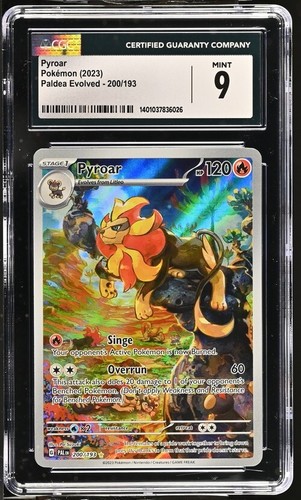 Pyroar graded CGC 9 for sale on eBay