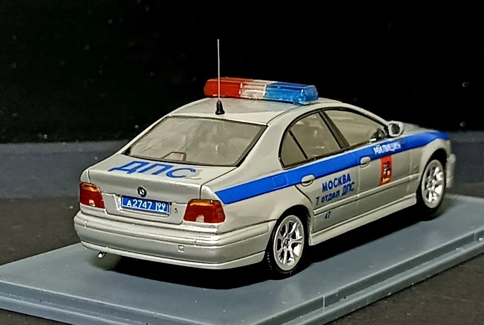 1/43 BMW 5-series 525i  E39  Police Miliciya DPS Moscow 1999 Resin NEO - Image 4 of 4