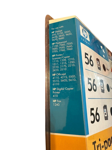 Genuine HP Printer Ink Black 56 Combo 3 Pack Ink Sealed Cartridges EXP: 9/2007 - Picture 4 of 6