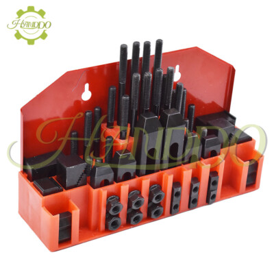 58 Piece Pro-Series 7/16'' T-Slot Clamping Kit Mill Set Up Set 3/8-16
