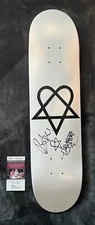 BAM MARGERA HAND SIGNED AUTOGRAPHED SKATEBOARD DECK +JSA COA W/ SKETCH JACKASS