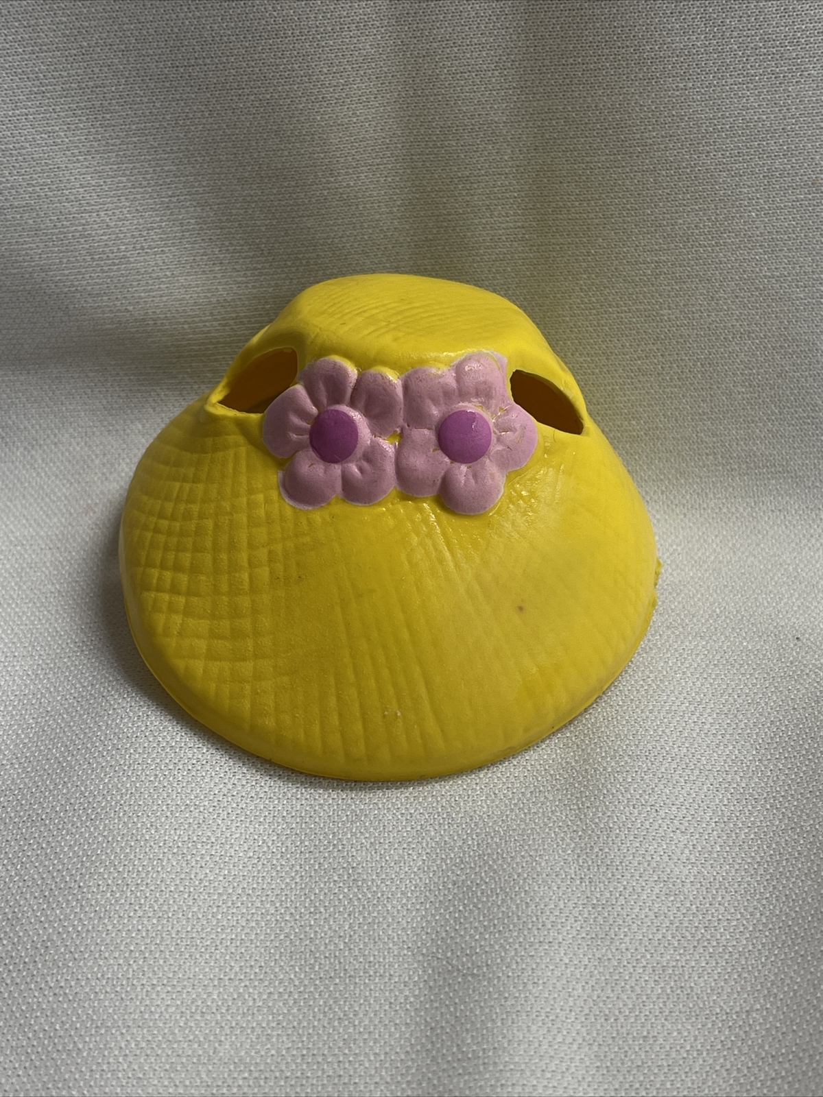 CAPPELLO MY LITTLE PONY GIALLO CON FIORI VIOLA ACCESSORIO CAPPELLO G1 RARO