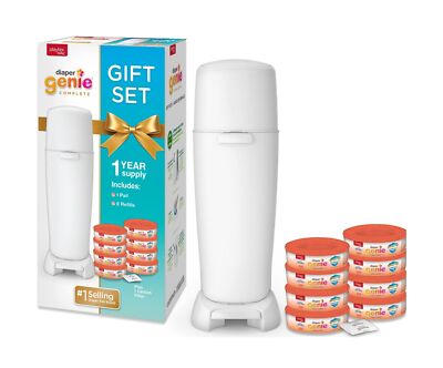 Playtex Diaper Genie Baby Registry Set, Includes Diaper Genie Complete  78300028529|