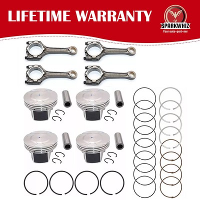 Engine Piston w/ Rings&Connecting Rod For 2011-18 Chevy Sonic Cruze Limited 1.8L