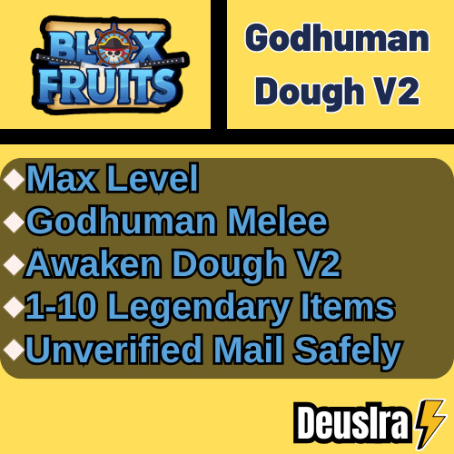 Blox Fruit - Godhuman/CDK/Race V4/Max Level Good Accounts ✓🔥