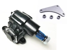 Vega Manual Steering Gear Box With Mounting Bracket Kit Chevy Ford Street  Rod