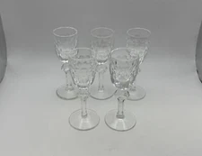 Set of 5 Waterford Crystal CURRAGHMORE Cordial Glasses