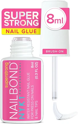 Super Strong Nail Glue for Press on Nails, Tips & False Nails (8Ml) NYK1 Nailbon