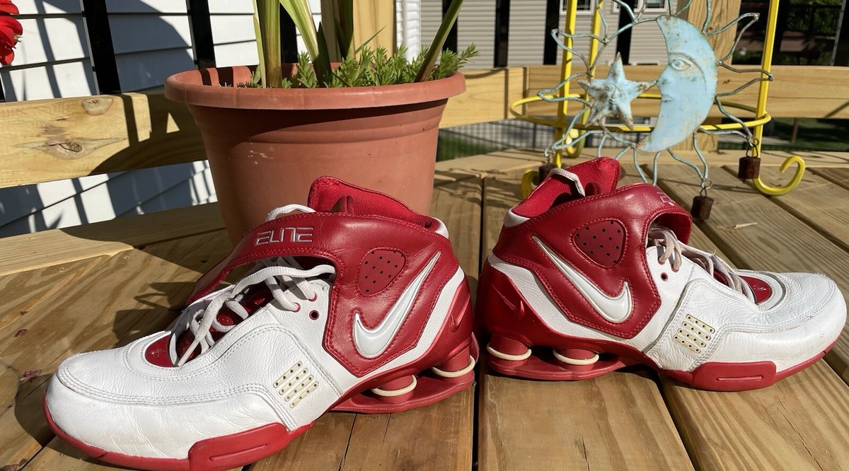 2006 NIKE SHOX ELITE Mens Basketball Shoes Sz 7.5 US/ 6.5 UK White